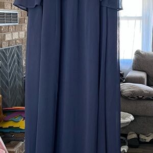 Elegant Navy Blue Women's Dress